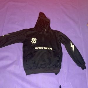 All black reflective hoodie